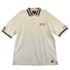 Staedtler Men's OPI Polo Shirt White XL Short Sleeve Port Authority Vintage 1999